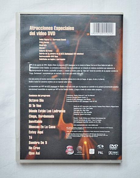 Dvd shakira, 
