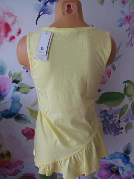 Krásné letní bavlněné tričko s volánkem, tu,36