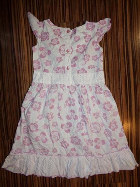 Bílé vzdušné šaty s fialovými květy, chilled chick,104