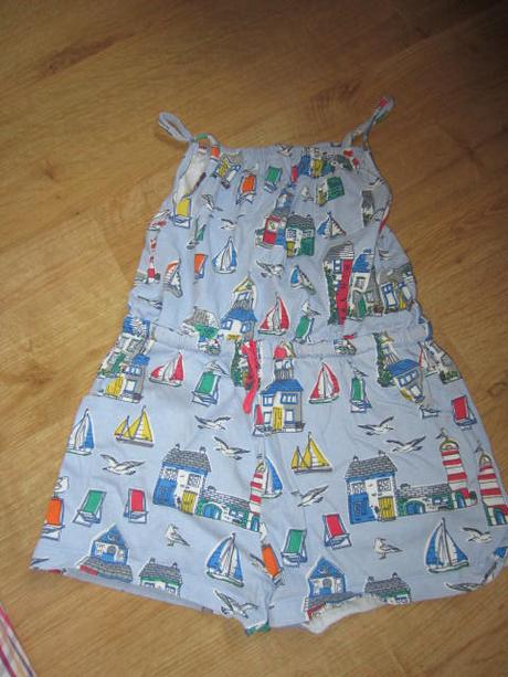 Bezva letní overal s loďkama, mini boden,116