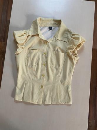 Žlutý proužek halenka vel s, shein, s