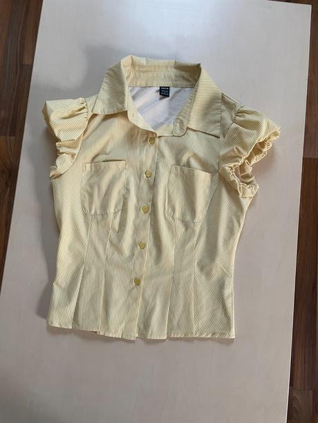 Žlutý proužek halenka vel s, shein, s