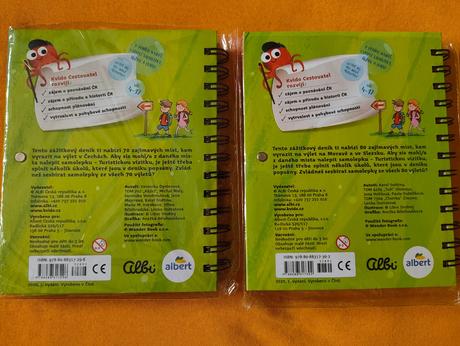 Cestovatel - 2x zážitkový deník kvído, 