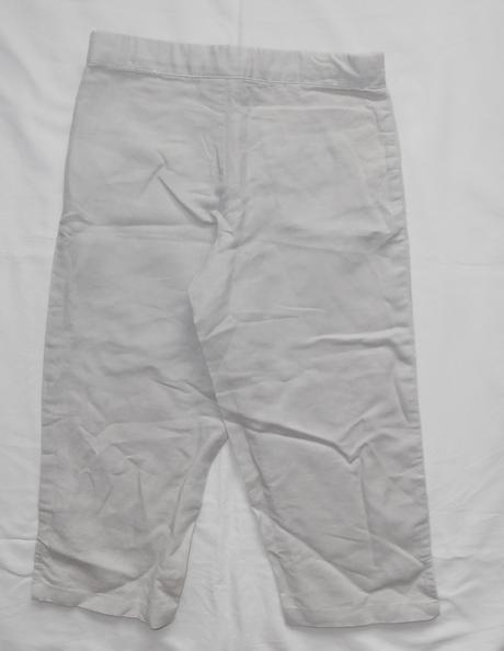 P343. lněné, béžové spol. kalhoty 6 let, 116