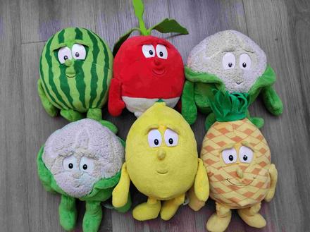 Plyšáci billa ovoce a zelenina 6 ks,
