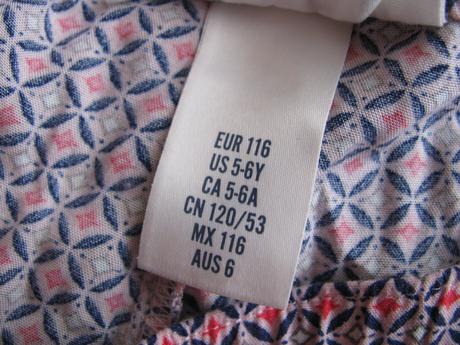 Ležérní letní kalhoty h&m, h&m,116