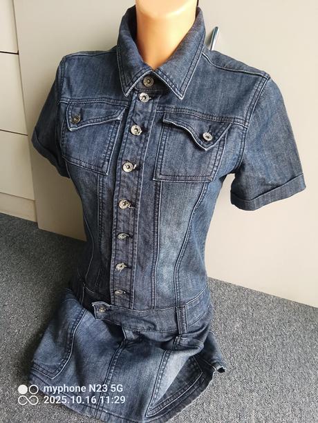 Šaty riflové zn."dromedar" vel."m", dromedar,m