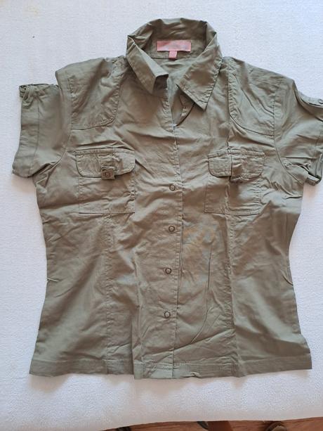 Dívčí košile s krátkým rukávem s kamínky, vel. m, m