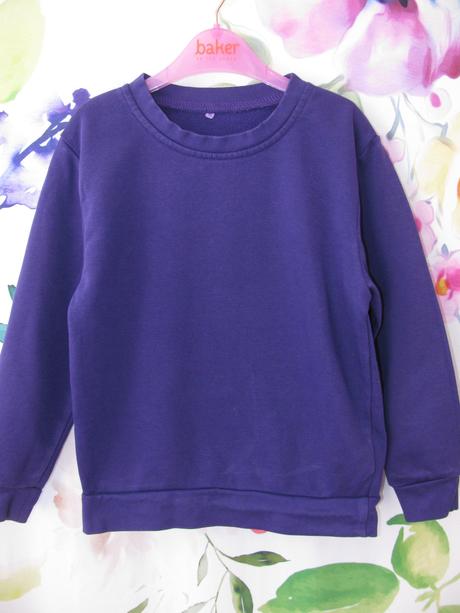 Krásná fialová bavlněná mikina, george,122