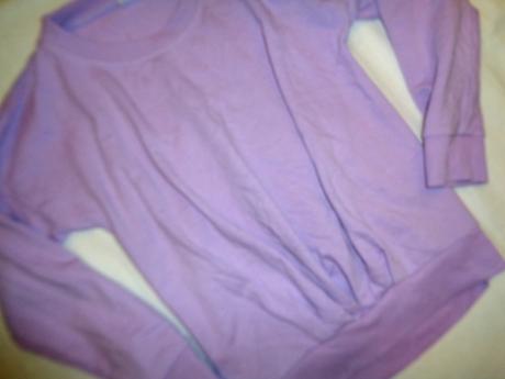 Pěkná fialková nabíraná mikina, next,134