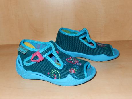 Papučky/bačkůrky befado s motýlkem, befado,21