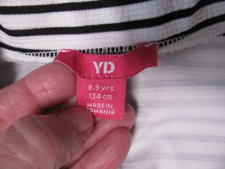 Dívčí elastická sukně s proužkem, 134