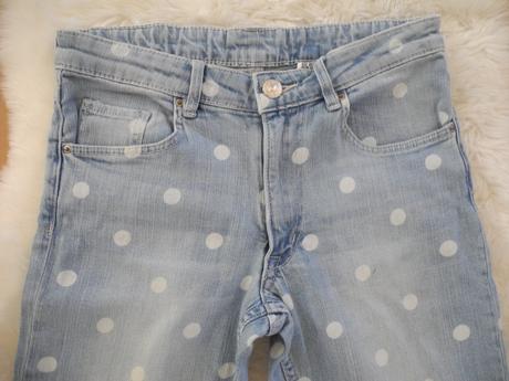 N120	dívčí elastické rifle slim fit vel. 158, h&m,158