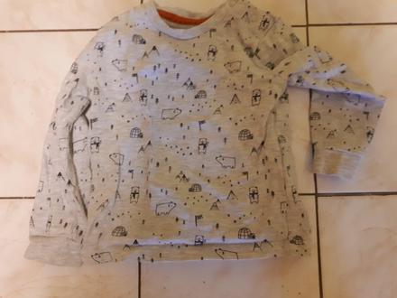 Šedé tričko, f&f,80