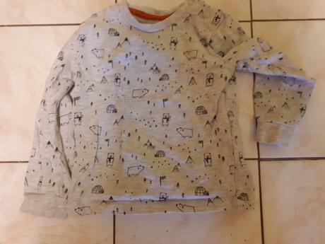 Šedé tričko, f&f,80