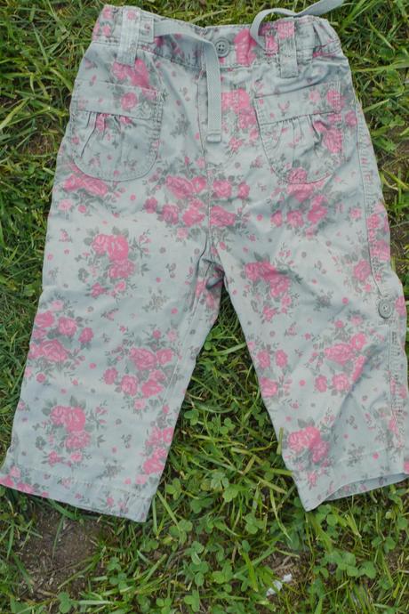 Kalhoty 2v1 - kratasy, h&m,74