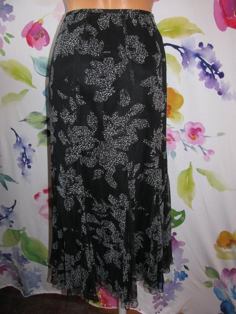 Letní, společenská midi sukně s květinovým vzorem, gerry weber,38