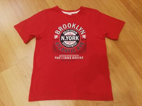 Tričko triko "brooklyn" - červené v. 128-134, bonprix,128