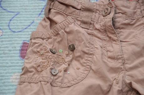 Plátěné kraťasy na donošení, regulace v pase, next,128