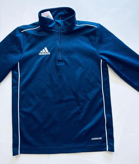 K3/ mikina modrá adidas - v.cca 7/8 let, adidas,128