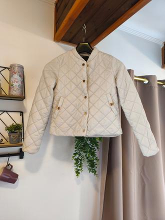 Krémová bunda / prošívaná bunda / jarní bunda, sinsay,158
