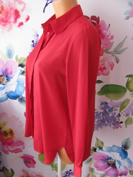 Společenská vínově červená halenka mng, s