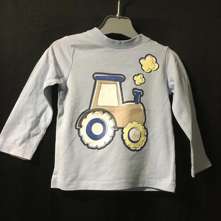 Vel. 80 modré triko s traktorem, 80