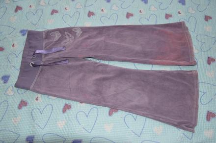 Sametové, plyšové tepláčky s motýlky, 116