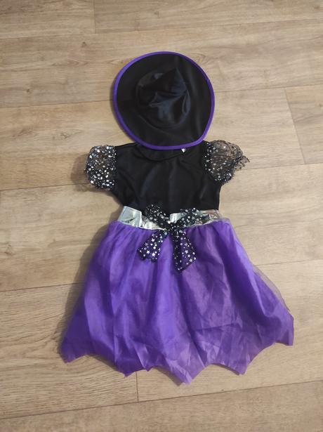 Karnevalový kostým čarodějka vel. 3 - 5 let, 