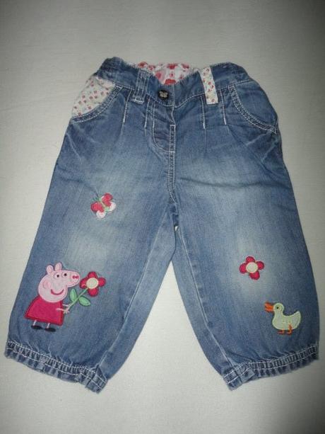 Perfektní riflíky next s peppinou, vel. 1,5-2 roky, next,92