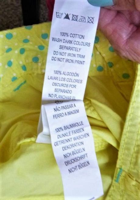 Žluté plátáky na vel.l-xl, denim co,l