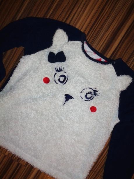 Krásná chlupatková mikina medvídek, girl2girl,128