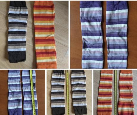 3x návleky na nohy/ podkolenky, 28