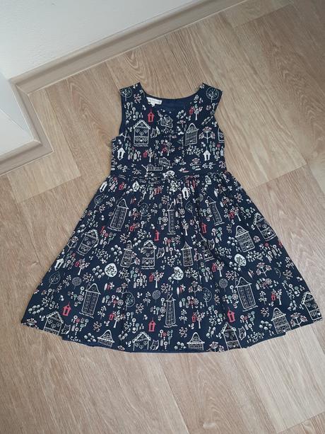 Krásné šatičky, šaty s domečky a kytičkami, rocha.little.rocha,110