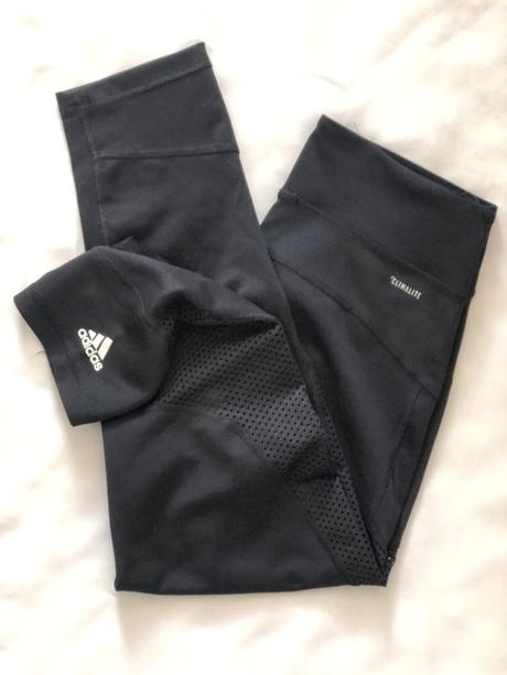 Černé climalite kratší legíny, adidas,s