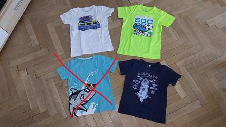3x tričko 128/134, bonprix,128