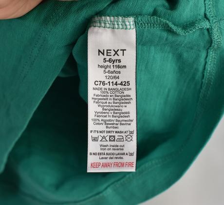 Tričko vel.  5 - 6 let, next,116