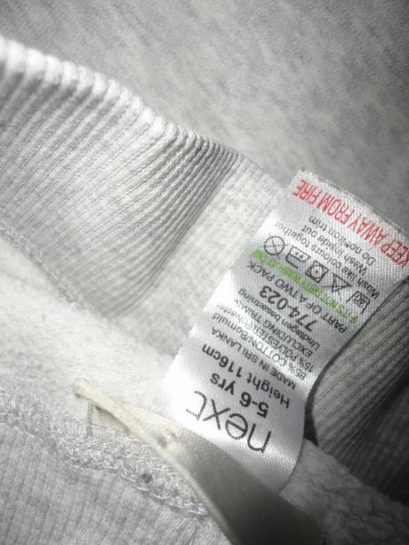 V top stavu tepláky next, vel. 5-6 let, next,116