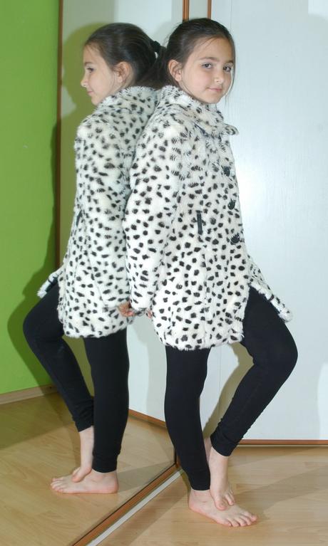 Hebký dívčí kožíšek na jaro/podzim i mírnou zimu, debenhams,128