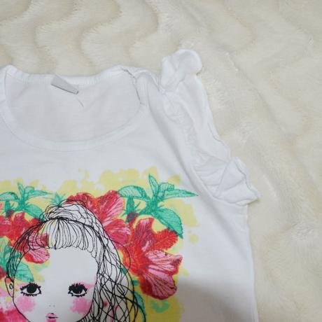 Bile tricko s obrazkem holcicky, 110