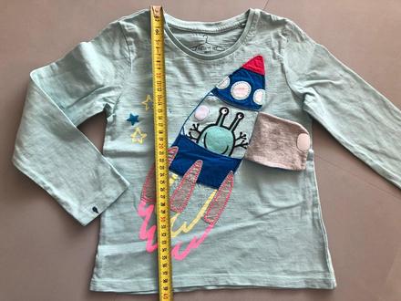 Unisex triko next 3-4roky vel.104cm raketa ufonek, next,104
