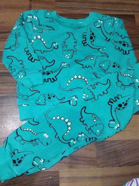 Tepláková souprava s dinosaury 86 tepláky + mikina, st. bernard,86