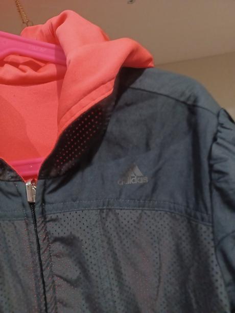2krát neonová oboustranná bunda adidas 128 + 152, adidas,152