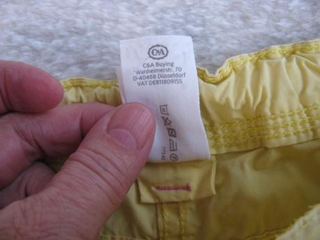 Plátěné dívčí šortky, kraťasy, c&a,116