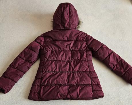 Dívčí teplá zimní bunda s kožíškem, vel.146, c&a, c&a,146