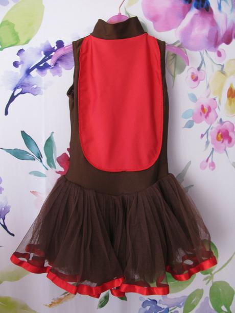 Taneční,baletní dres s tylovou sukní v.116/122, 122