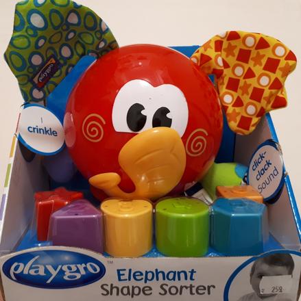 Playgro vkládací slon s tvary,