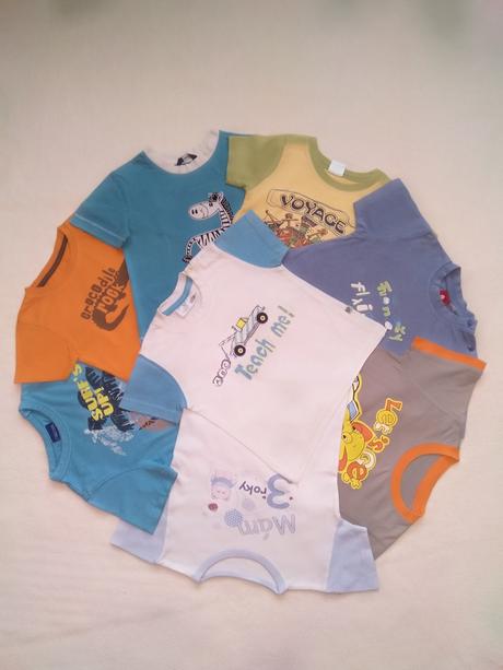Set 8 triček vel. 80 (20 kč/kus), 80