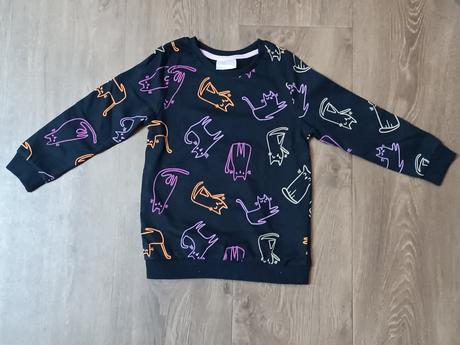 2x dívčí mikina s kočkami, so cute, vel. 98, 98