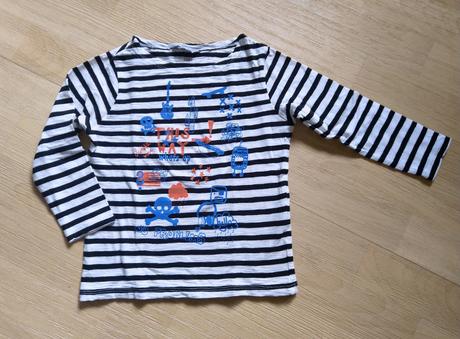 Tričko s dl. pruhované, lindex,98